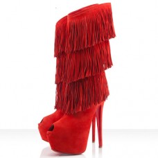 Christian Louboutin Highness Tina 160mm Stiefel Rot Christian Louboutin Highness Tina 160mm Stiefel Rot