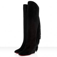 Christian Louboutin Pouliche 80mm Stiefel Schwarz Christian Louboutin Pouliche 80mm Stiefel Schwarz