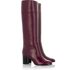 Christian Louboutin Tuba 80mm Stiefel, Bordeauxrot Christian Louboutin Tuba 80mm Stiefel, Bordeauxrot