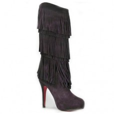 Christian Louboutin Forever Tina 140mm Stiefel Dunkelparmes Christian Louboutin Forever Tina 140mm Stiefel Dunkelparmes