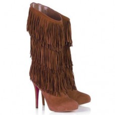 Christian Louboutin Forever Tina 140mm Stiefel Braun Christian Louboutin Forever Tina 140mm Stiefel Braun