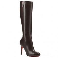 Christian Louboutin Simple Botta 100mm Boots Chocolate Christian Louboutin Simple Botta 100mm Boots Chocolate
