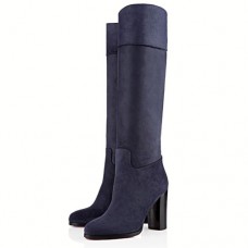 Christian Louboutin Dartata 80mm Stiefel Marineblau Christian Louboutin Dartata 80mm Stiefel Marineblau