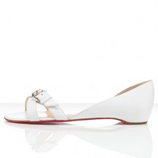 Christian Louboutin Atalanta Sandalen, flach, weiß Christian Louboutin Atalanta Sandalen, flach, weiß