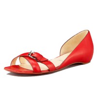 Christian Louboutin Atalanta Sandalen, flach, rot Christian Louboutin Atalanta Sandalen, flach, rot