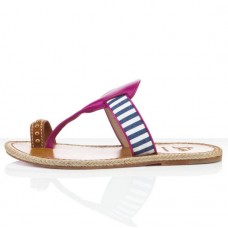 Christian Louboutin Hola nina flache Sandalen Parme Christian Louboutin Hola nina flache Sandalen Parme