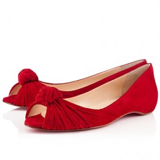 Christian Louboutin Turban Nappa Ballerinas Rot Christian Louboutin Turban Nappa Ballerinas Rot