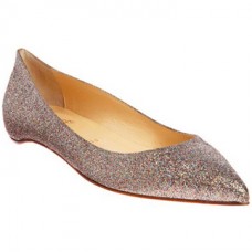 Christian Louboutin Pigalle Glitzer-Ballerinas, mehrfarbig Christian Louboutin Pigalle Glitzer-Ballerinas, mehrfarbig