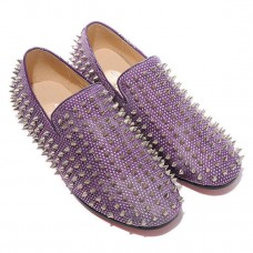 Christian Louboutin Rolling Spikes Loafers Parme Christian Louboutin Rolling Spikes Loafers Parme