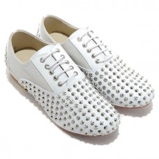 Christian Louboutin Fred Spikes Loafer Weiß Christian Louboutin Fred Spikes Loafer Weiß