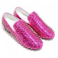 Christian Louboutin Rolling Spikes Loafers Rose Matador Christian Louboutin Rolling Spikes Loafers Rose Matador