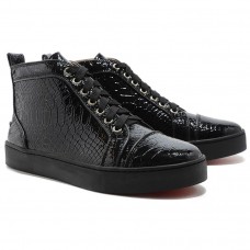 Christian Louboutin Louis Python Sneakers Schwarz Christian Louboutin Louis Python Sneakers Schwarz