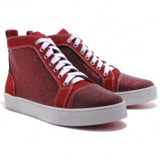 Christian Louboutin Louis TarTaupe Sneakers Rot Christian Louboutin Louis TarTaupe Sneakers Rot