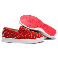 Christian Louboutin Roller Boat Loafers Rot Christian Louboutin Roller Boat Loafers Rot