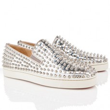Christian Louboutin Roller Boat Loafers Silber Christian Louboutin Roller Boat Loafers Silber