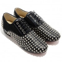 Schwarzer Christian Louboutin Fred Spikes Loafer Schwarzer Christian Louboutin Fred Spikes Loafer