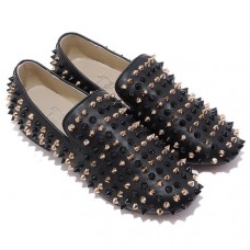 Schwarzer Christian Louboutin Rollerboy Spikes Loafer