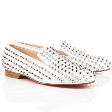 Christian Louboutin Rollerboy Spikes Loafer Weiß Christian Louboutin Rollerboy Spikes Loafer Weiß