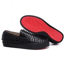Christian Louboutin Roller Boat Spikes Loafer Schwarz Christian Louboutin Roller Boat Spikes Loafer Schwarz