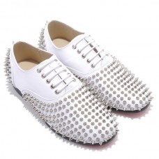 Christian Louboutin Rollerboy Spikes Loafer Weiß Christian Louboutin Rollerboy Spikes Loafer Weiß