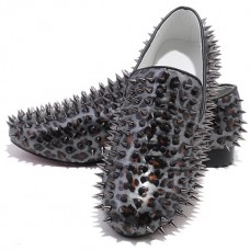 Christian Louboutin Rollerboy Spikes Loafer Grau Christian Louboutin Rollerboy Spikes Loafer Grau