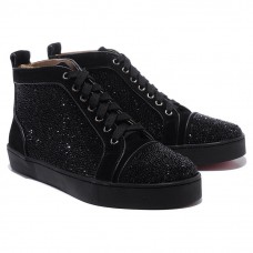 Christian Louboutin Louis Strass Sneakers Schwarz Christian Louboutin Louis Strass Sneakers Schwarz