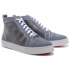 Christian Louboutin Louis Strass-Sneaker Grau Christian Louboutin Louis Strass-Sneaker Grau