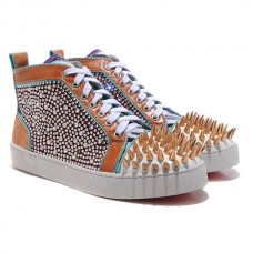 Christian Louboutin Louis Spikes Sneakers, mehrfarbig Christian Louboutin Louis Spikes Sneakers, mehrfarbig