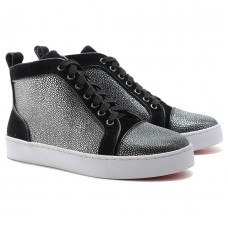 Christian Louboutin Louis Jeweled Sneakers Schwarz Christian Louboutin Louis Jeweled Sneakers Schwarz