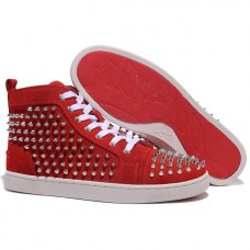 Christian Louboutin Louis Spikes Sneakers Rot Christian Louboutin Louis Spikes Sneakers Rot