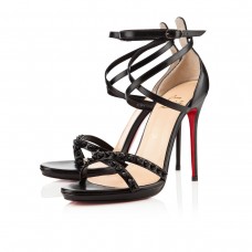 Christian Louboutin Monocronana 120mm Sandalen Schwarz