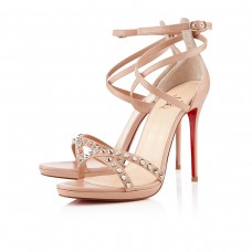 Christian Louboutin Monocronana 120mm Sandalen Nude