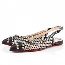 Christian Louboutin Manovra Sandalen, flach, schwarz Christian Louboutin Manovra Sandalen, flach, schwarz