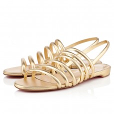 Christian Louboutin Vildo Sandalen, Gold Christian Louboutin Vildo Sandalen, Gold