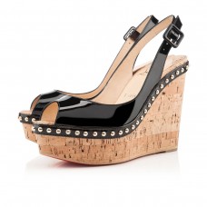 Christian Louboutin Monico 140mm Wedges Schwarz Christian Louboutin Monico 140mm Wedges Schwarz