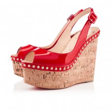 Christian Louboutin Monico 140mm Wedges Rose Matador Christian Louboutin Monico 140mm Wedges Rose Matador