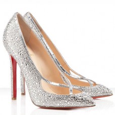 Christian Louboutin Super Vic 120mm Pumps Silber Christian Louboutin Super Vic 120mm Pumps Silber