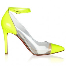 Christian Louboutin Bis Un Bout 100mm Pumps Gelb