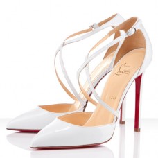 Christian Louboutin Crosspiga 120mm Pumps Weiß Christian Louboutin Crosspiga 120mm Pumps Weiß
