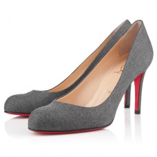 Christian Louboutin Simple 100mm Pumps Grau Christian Louboutin Simple 100mm Pumps Grau
