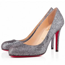 Christian Louboutin Simple 100mm Pumps Silber Christian Louboutin Simple 100mm Pumps Silber