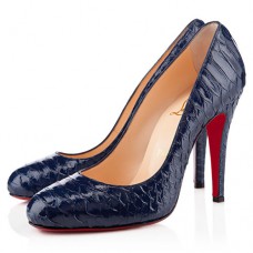 Christian Louboutin Ron Ron 100mm Pumps Marineblau