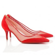 Christian Louboutin Mireille Mesh 80mm Pumps Rot Christian Louboutin Mireille Mesh 80mm Pumps Rot