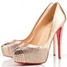 Christian Louboutin Maggie 140mm Pumps Gold