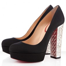 Christian Louboutin Bois Dore 140mm Pumps Schwarz/Silber