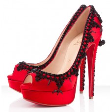 Christian Louboutin Torero 140mm Peep-Toe-Pumps Rot Christian Louboutin Torero 140mm Peep-Toe-Pumps Rot