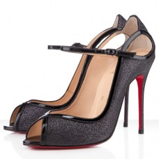 Christian Louboutin 1en8 100mm Peep-Toe-Pumps Schwarz Christian Louboutin 1en8 100mm Peep-Toe-Pumps Schwarz