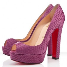 Christian Louboutin Bamboo 140mm Peeptoe-Pumps Amethyst Christian Louboutin Bamboo 140mm Peeptoe-Pumps Amethyst