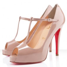 Christian Louboutin Burlina 120mm Peep-Toe-Pumps Nude Christian Louboutin Burlina 120mm Peep-Toe-Pumps Nude