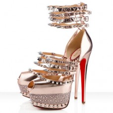 Christian Louboutin Isolde 160mm Peep-Toe-Pumps Gold Christian Louboutin Isolde 160mm Peep-Toe-Pumps Gold